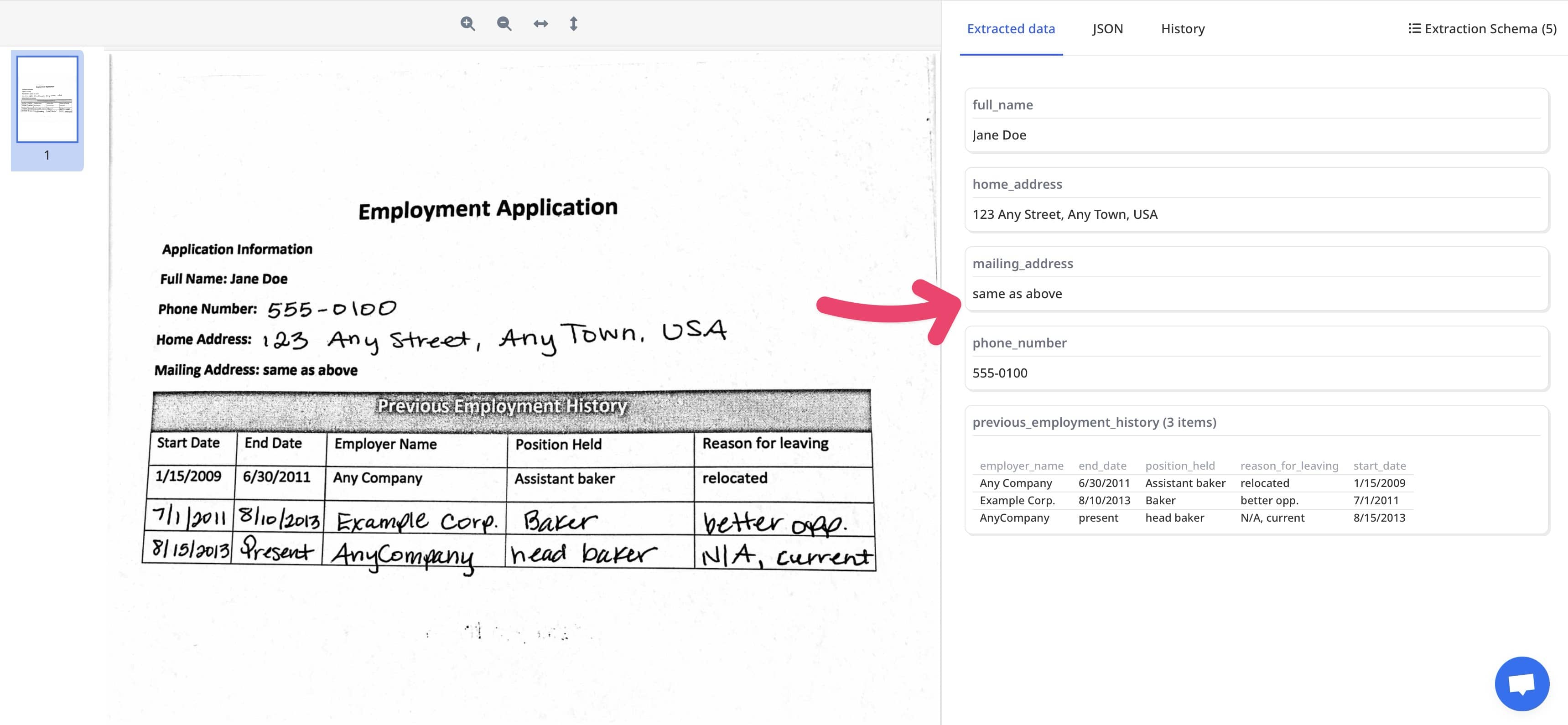 Extract tables from documents