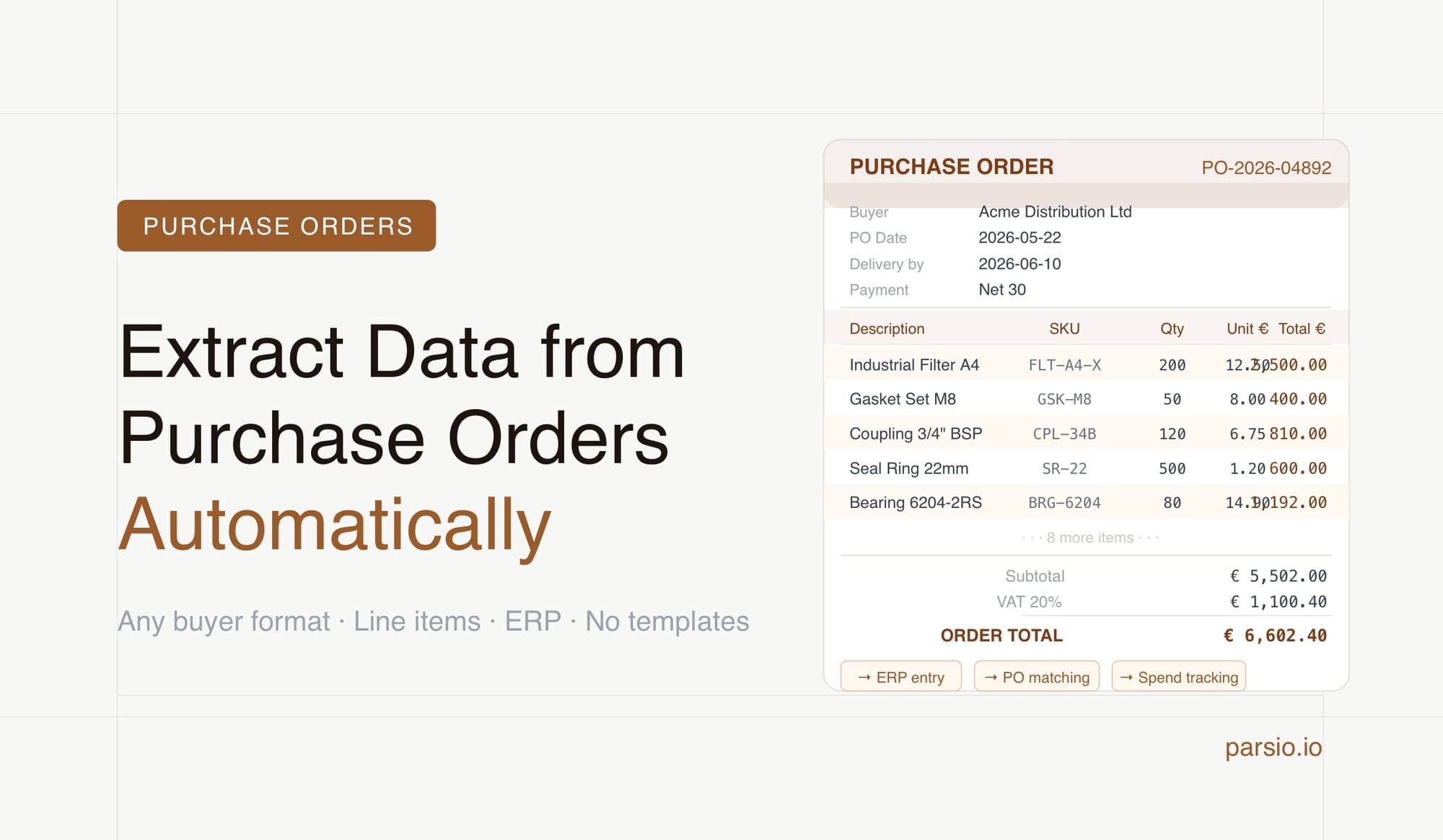 Purchase Order From Sql How to Extract Data from Purchase Orders Automatically