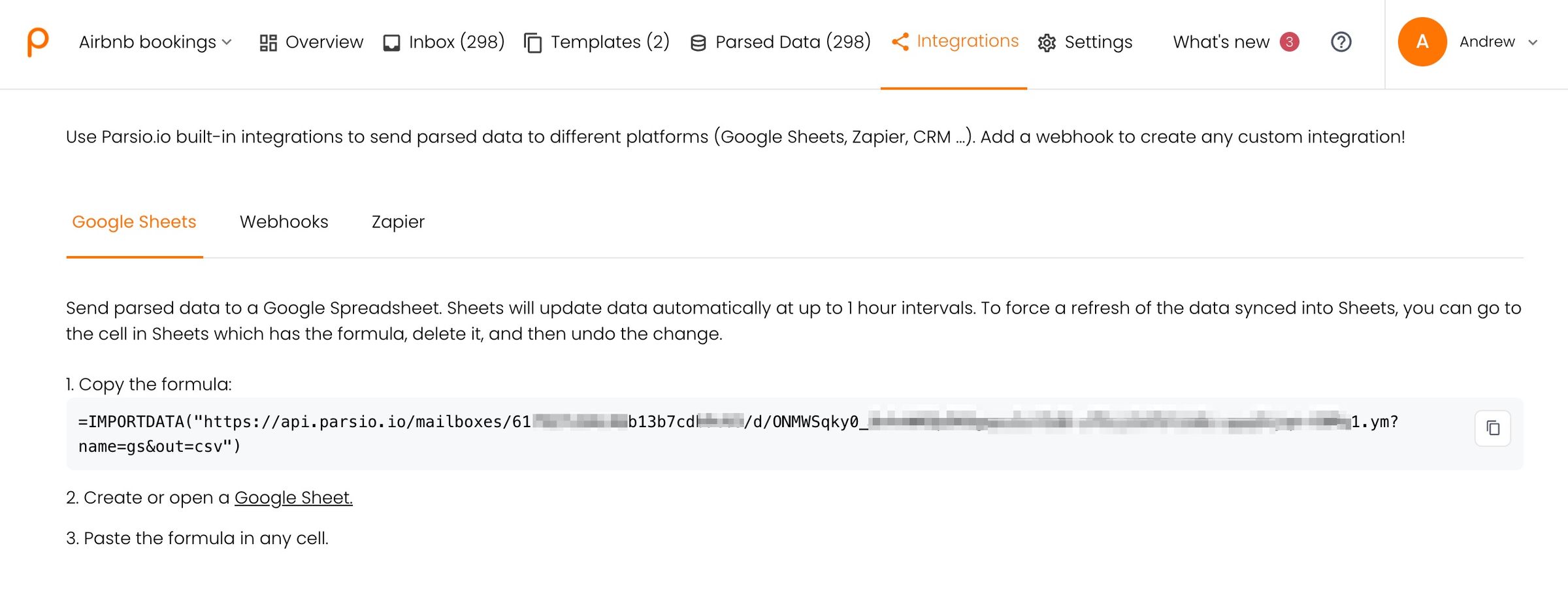 How to export emails to excel or google sheets