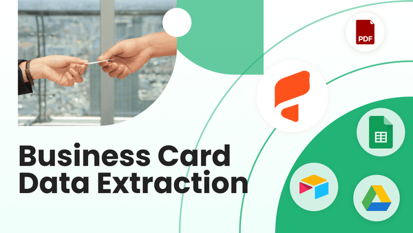 Extracting data from business cards with the help of an AI parser